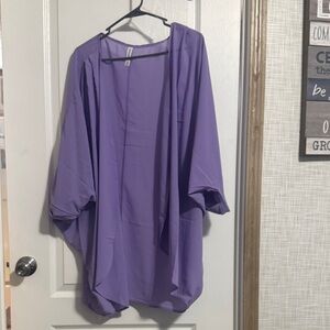 Purple Kimono Cardigan